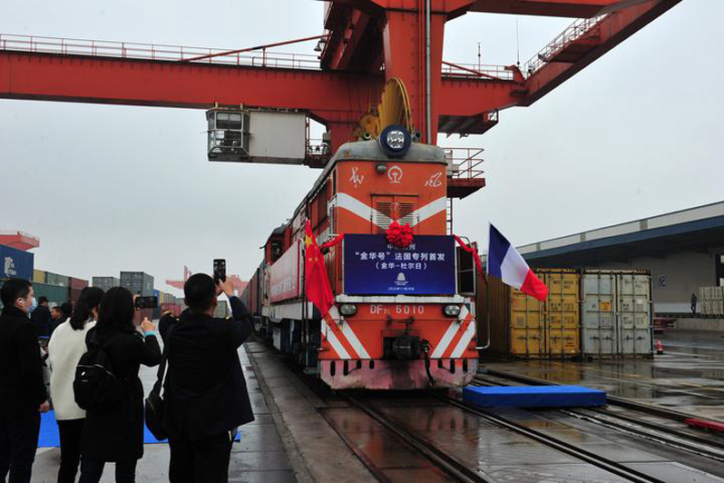 Китай отправил первый грузовой поезд «Цзиньхуа» во Францию