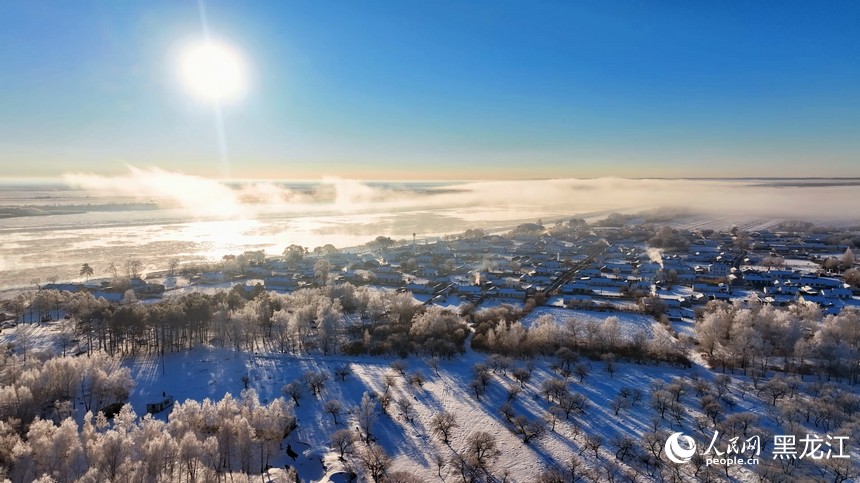 Зимняя сказка на берегу реки Хэйлунцзян