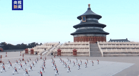 В Пекине 50 человекоподобных роботов показали мастерство боевых искусств